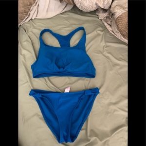 Blue 2 Piece Bathing Suit